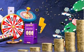 Meja Casino Hold'em dengan dealer profesional dan kartu komunal di layar